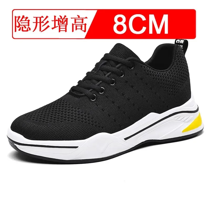 Invisible heightening shoes for men 8cm mesh material breathable sports shoes indoor casual shoes — image 3