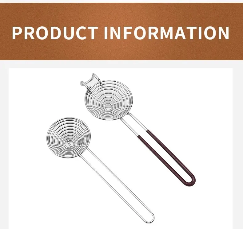 1Pc stainless steel egg white separator creative extended handle protein egg white egg yolk separator hot pot fishing — image 9