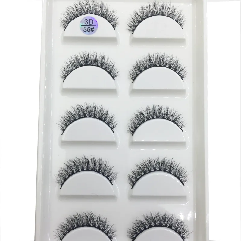 15 Style 5 Pairs 3D Eyelashes Natural False Eye Lashes Thick Faux Mink Lashes Soft Fake Eyelash Wispy Makeup Cilios