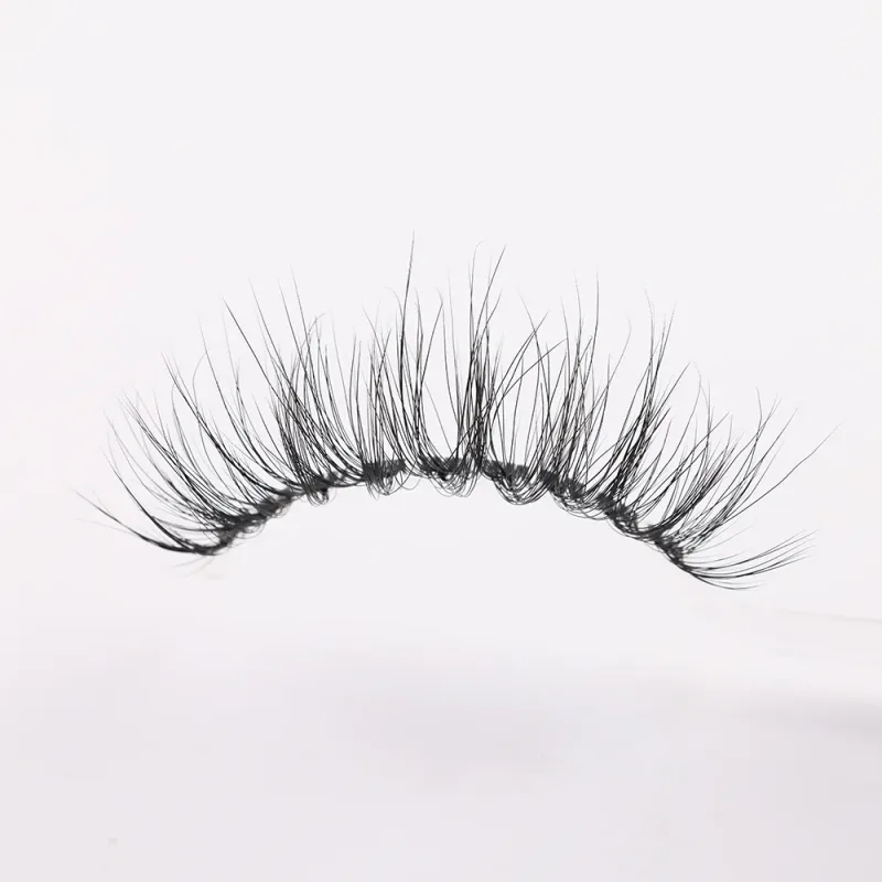 3D Mink Lashes Transparent Band False Eyelashes Natural Fake Eyelash Anime Winged Clear Band Lashes Manga Lashes Makeup — image 5