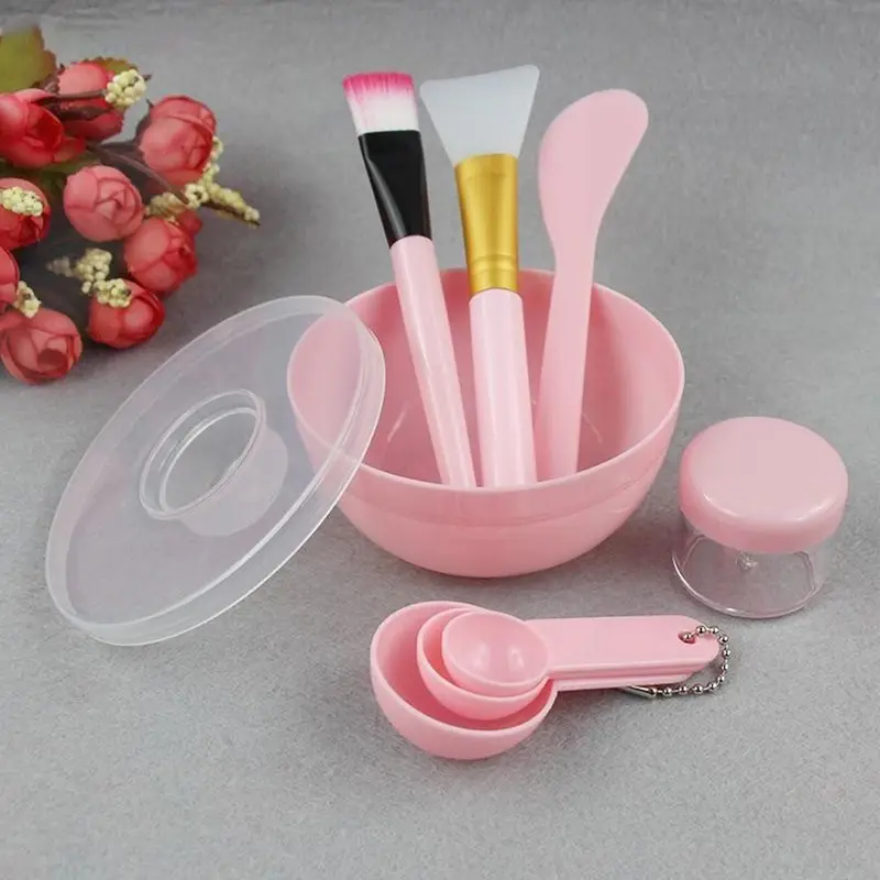 Face Mask Mixing Bowl Set DIY Facemask Mixing Tool with Silicone Mask Bowl Makeup Brushes Spatula Beauty Skin Care Beauty Health — image 1