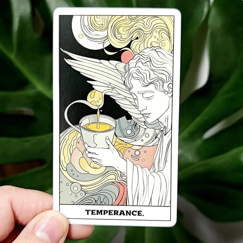 Phantom Tarot Complete Set of 78 Personalized Neon Art Style Desktop Divination Party Entertainment Board Game Cards