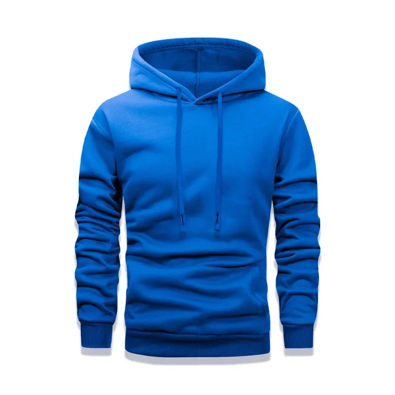 Men Women Long Sleeve Sweaters Solid Color Breathable Hoodies Loose Casual Hoodie Round Neck Sweatshirts Bottom Shirts Pullover — image 8