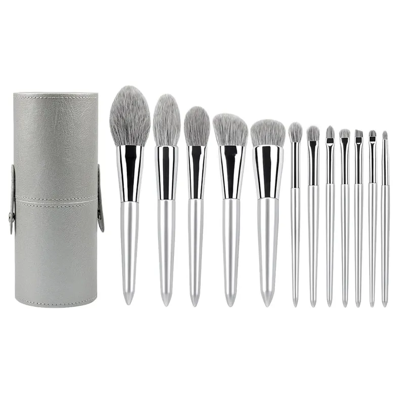 12PCS Makeup Brushes Kit Professional Natural Goat Hair Foundation Powder Contour Eyebrow Eyeshadow Lip Make Up Tools — image 6