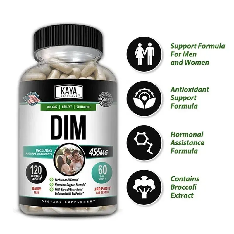 DIM Capsules - DIM Supplement for Men and Women | Herbal Supplement for Hormone Balance Menopause and Prostate — image 5