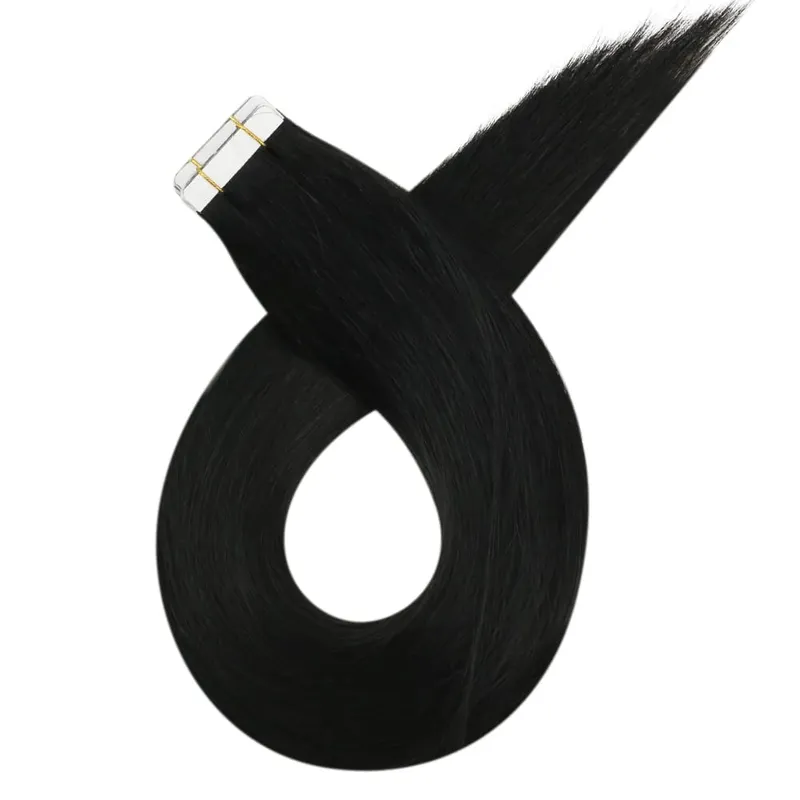 Moresoo Seamless Hair Injection Tape in Extension Real Human Virgin Hair Brazilian Straight Invisible Tape in Hair 10A Grade