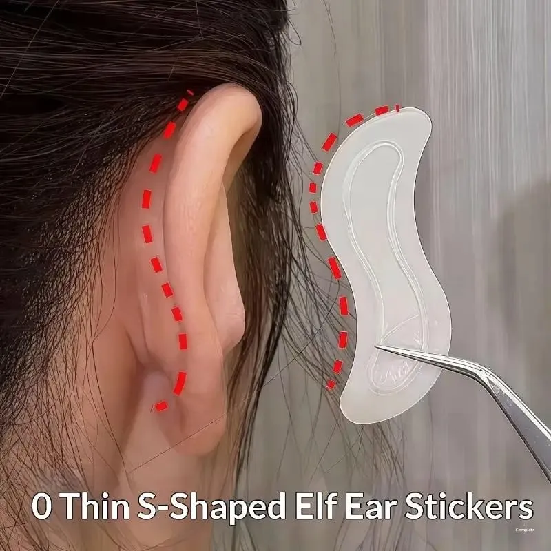 S-shaped Cosmetic Ear Corrector Elf Ear Stickers Ear Supporters Self Adhesive Cosmetic Ear Stickers Invisible Ear Stickers — image 2