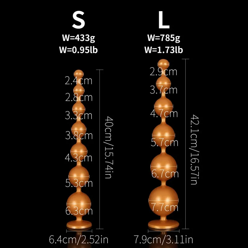 Super Lunghe Palline Anali Spina Anale Massaggio Prostatico Grande Butt Plug Palline Vaginali Stimolazione Anale Tirare Tallone Dildo Profonda giocattoli del sesso anale — image 17