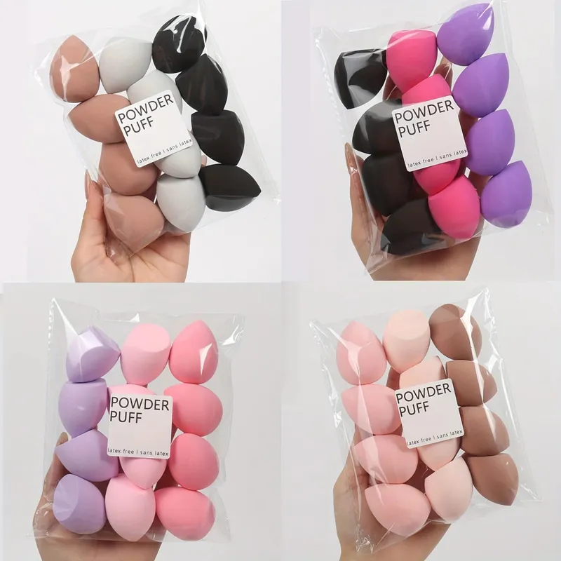 12 pieces latex free hydrophilic polyurethane beauty sponge set multi-color makeup mixing sponge suitable for liquid and cream — image 5