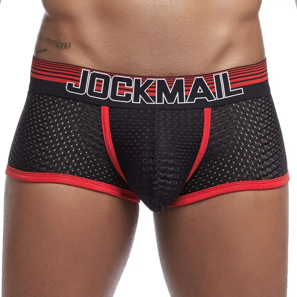 4PCS/Lot Boxer Men Mesh Breathable Boxershorts Men Underwear Shorts Panties Men Cuecas Boxer Underpants Calzoncillos 3256808053328844 — image 2