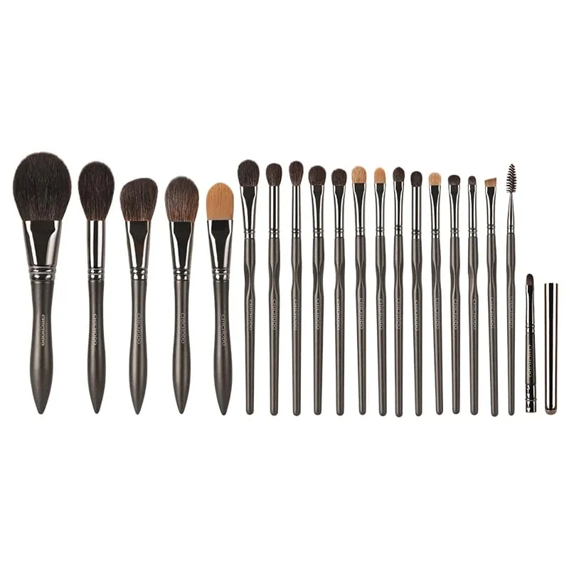 Cosmetic Brush-Natural Hair Tiny Waist Handle Series Makeup Brushes-20Pcs Brushes set Foundation Eyeshadow Powder
