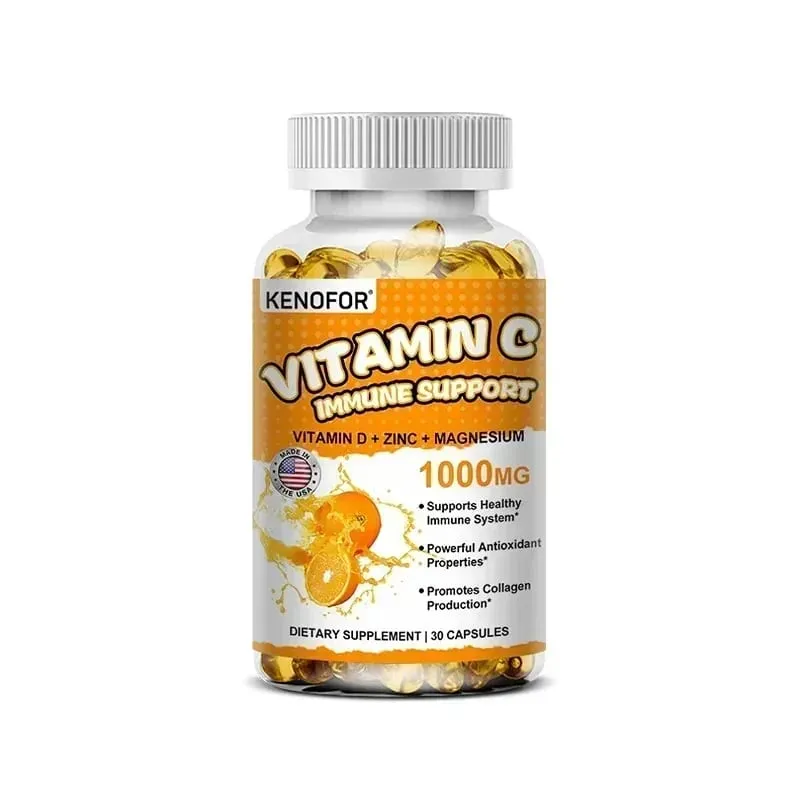 Vitamin C Supplement for Immune Support & Antioxidant Protection Vegan Friendly Non-GMO Gluten Free 30/60/120 Capsuels — image 9