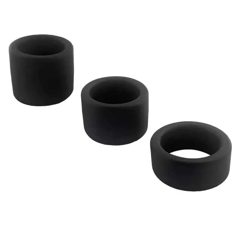 Male Silicone penis lock cock Ring bondage Erection Delay Ejaculation Reusable Enlargement ball Luminous stretcher Sex Toy Men — image 3