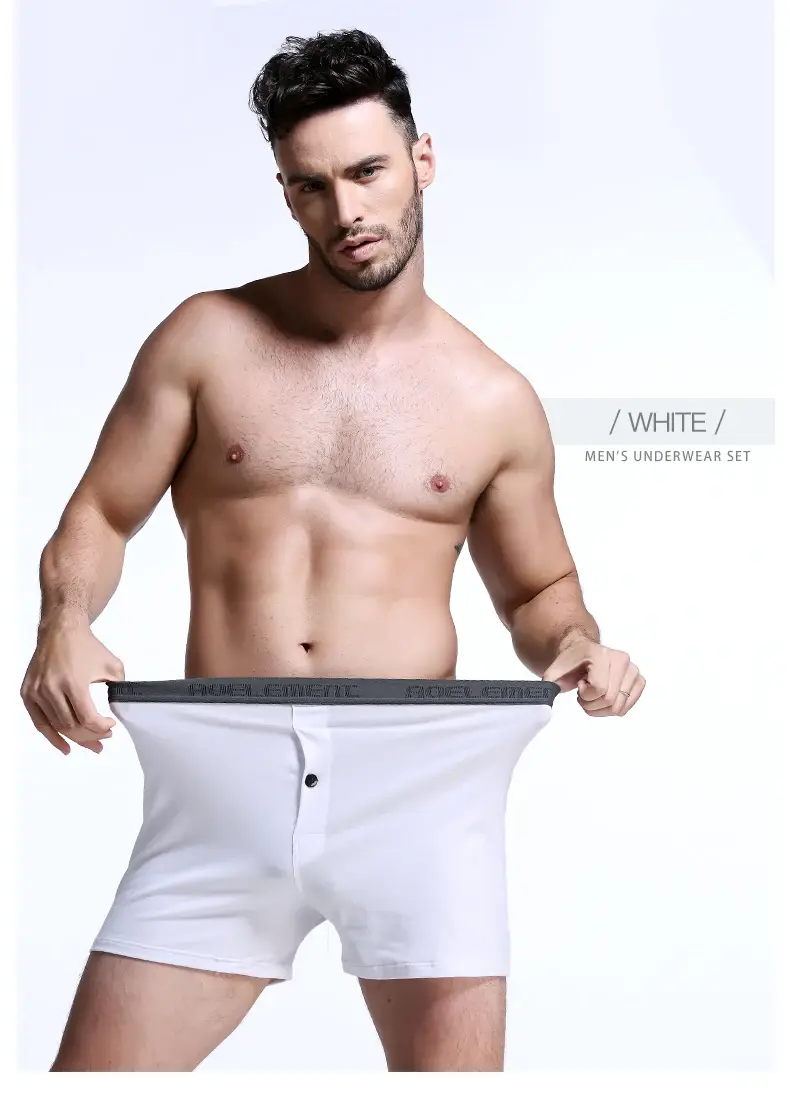 3Pcs Men's Underwear Loose Home Shorts Summer Boxer Briefs Thin Cotton Arrow Pants Large Size Four Corners Home — image 7
