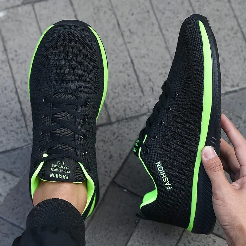 Herren-Mesh-Laufschuhe, athletisches Fitnessstudio, leichte Herren-Freizeitschuhe, 2025, modische, atmungsaktive Strick-Walking-Schuhe, Größe 39–46