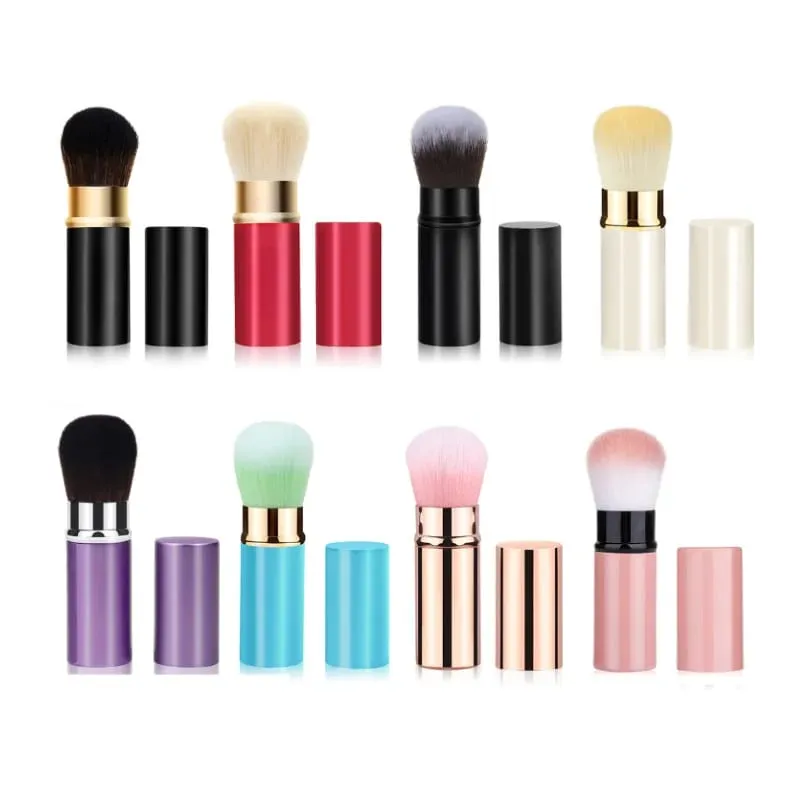 1 Pcs Retractable Makeup Brushes Powder Foundation Blending Blush Brush Make Up Cosmetics Brushes Female Make Up Brush