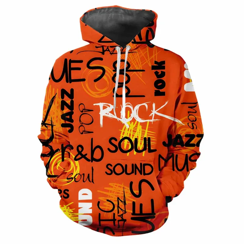 2024 Fashion Men's Hooded Printed Letter Pattern Sweatshirt Casual Long Sleeve Hooded Top Street Design Men's Sportswear — image 14