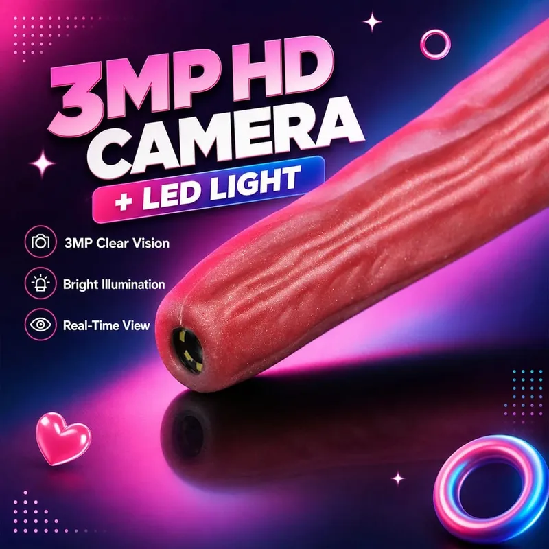 55cm Long Dragon Dildo Extendable Camera Dilator Silicone Anal Expansion Butt Plug Anus Exploration 18+ Sex Toys For Adults