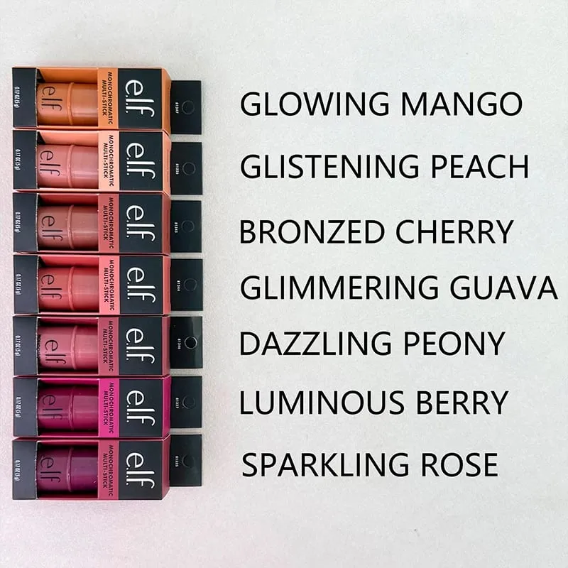 Elf 3-in-1 Multi-Use Stick Blush Stick Eyeshadow Cream Lip Balm Lipstick Lip Cheek Makeup Stick Dupe Liquid Foundation Makeup — image 7