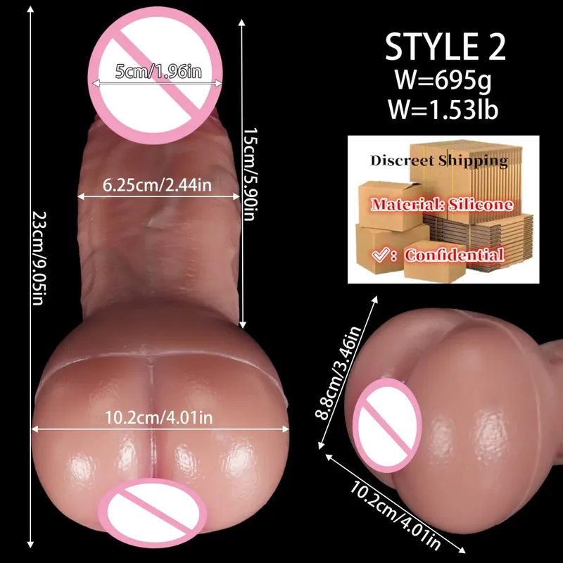 Realistyczne Dildo Miękki silikonowy penis i pochwa 2 w 1 Masturbator Cup Vagina Masturbacja Obciąganie Zabawki erotyczne dla dorosłych Mężczyzna Mastubator