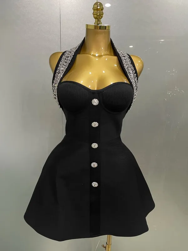 2025 여성 블랙 섹시한 오프 숄더 샤이닝 크리스탈 Bodycon 붕대 롱 드레스 장갑 우아함 축하 저녁 파티 드레스 — image 4