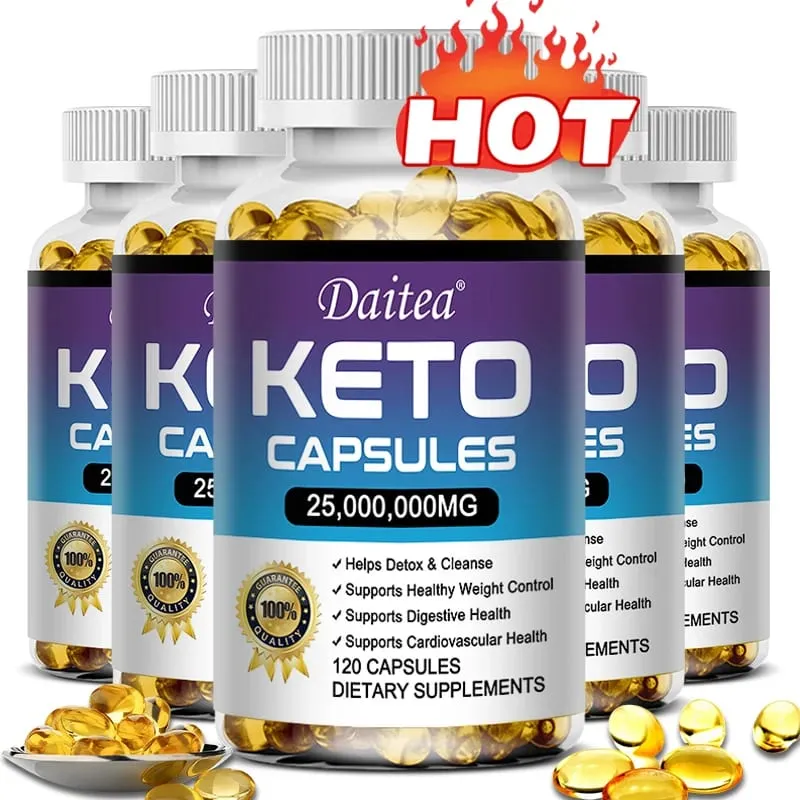 Keto Capsules - Weight & Fat Management Burn Belly Fat Detoxification Digestion Immunity - High Strength Ketone Supplement — image 1