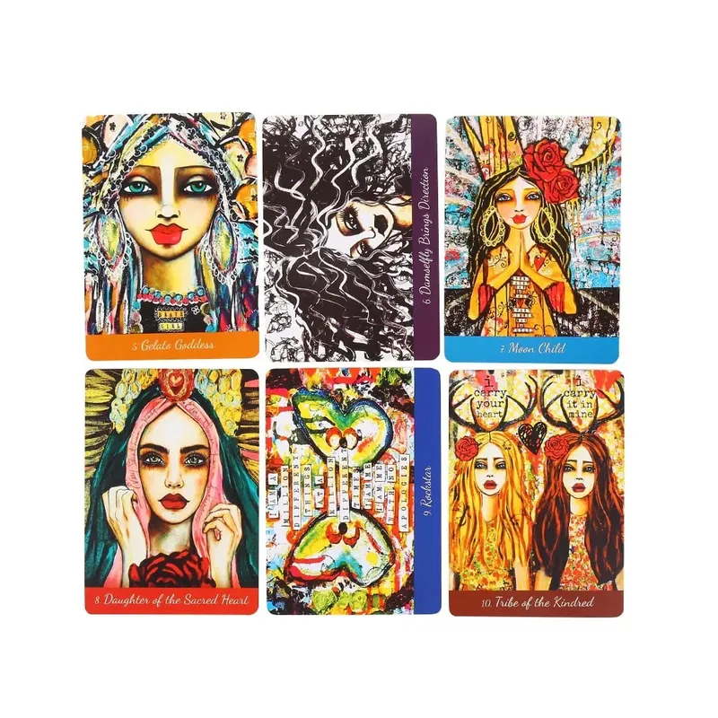 Love Your Inner Goddess Oracle cards 44 deck Tarot English Visions Divination Edition Deck Borad Playing Games — image 2