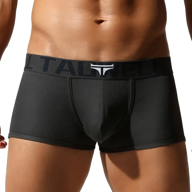 Herrenunterwäsche, hochwertige Boxershorts, einfarbig, hohe Elastizität, schmale Passform, atmungsaktiv — image 1