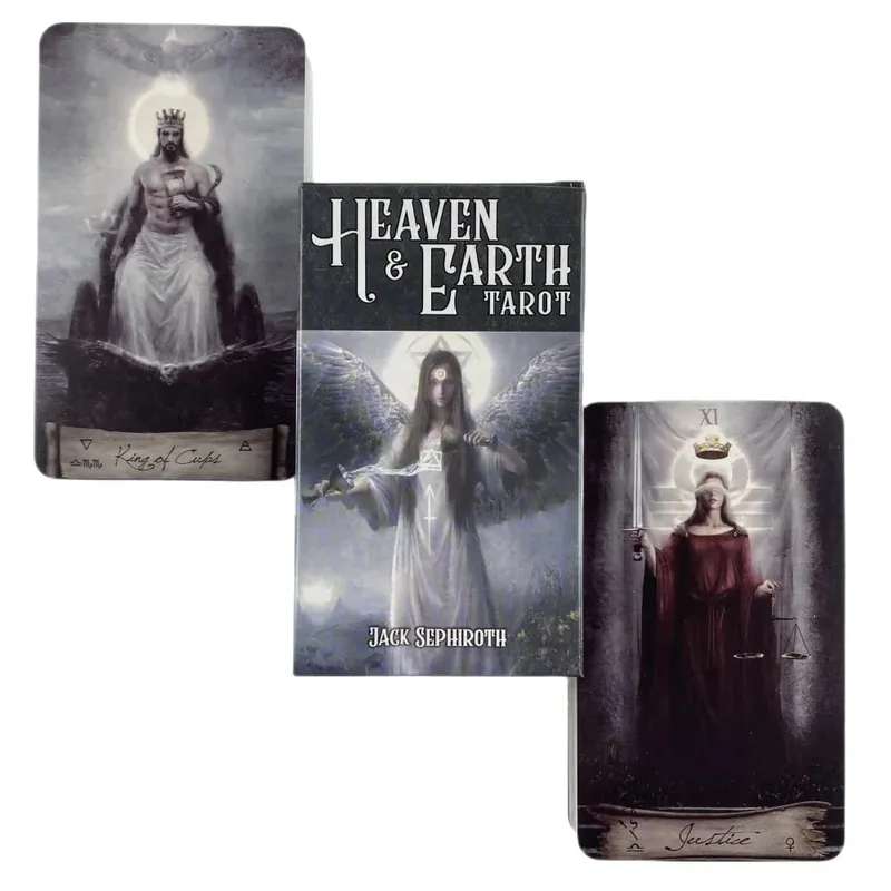 Hett säljande Heaven Earth Tarot Fritid Underhållning Kort Familjesammankomst Spådomslek Tarotbräde Spela spelkort