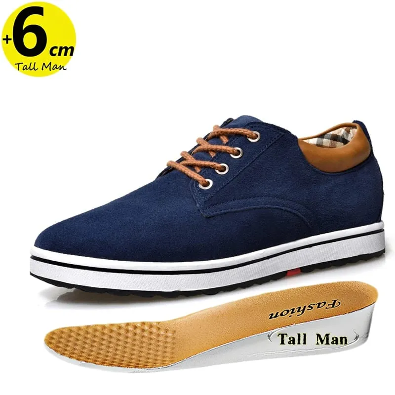 Booster Shoes Lift Men Elevator Sneakers Height Increase Insole 6CM Sport Black Blue Brown — image 6