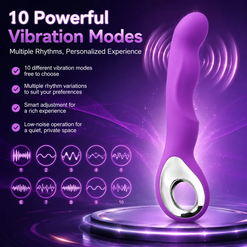 Vibrador de punto G de 10 velocidades AV varita mágica consolador masajeador vibradores estimulador de clítoris doble masajeador vaginal juguetes sexuales para mujer 18+ — image 2
