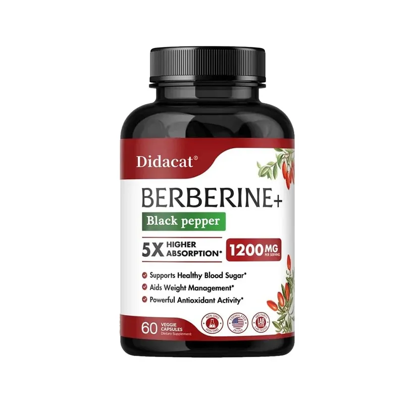 Berberine HCl Supplement - for Metabolism & Cholesterol Weight Management GI & Immunity Vegetarian Gluten-Free — image 8