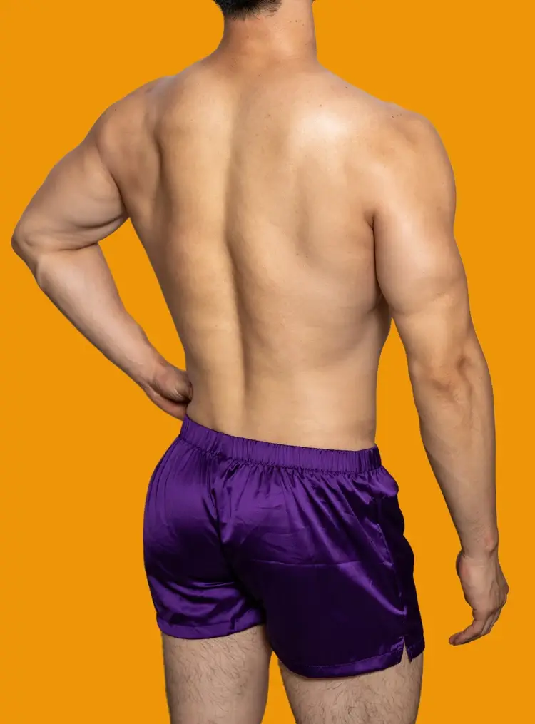 Men's Silk Smooth Sexy Boxers Underwear Low-Rise Lingerie Hot Cueca Masculino Inner Wear Underpants Stretch Loose Fit Sleepwear — image 3
