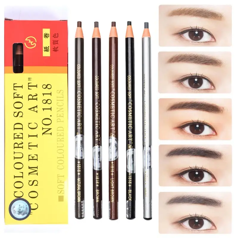 1818 Best Quality Phibrow Pencil Peel Off Pull Roll Paper Eyebrow Pencil Eyebrow Tint Makeup Brow Liner Long-Last Set with — image 2