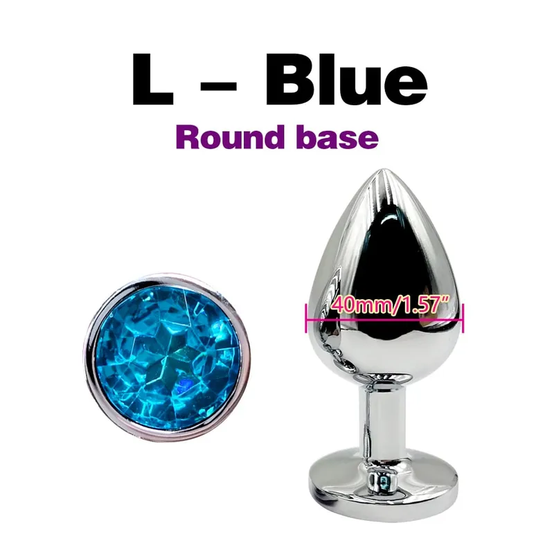 Metal Anal Plug With Gem Base Beginner To Expert 5 Size Butt Plug G-Point Massage Dildos Female/Male Couples Adult Sex Toys — image 20