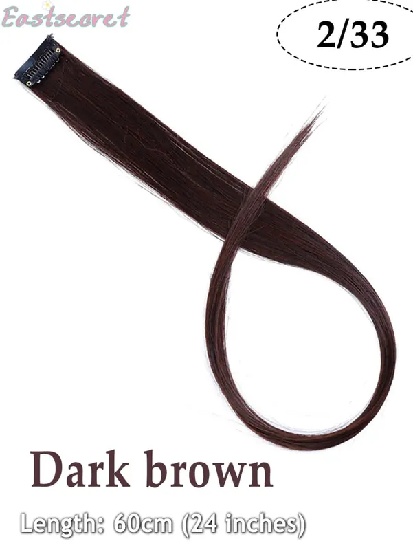 Long Straight Hair In Extensions Synthetic Clip In Hair Extensions for Women Halloween Christmas Party Cosplay Multiple Colors — image 9