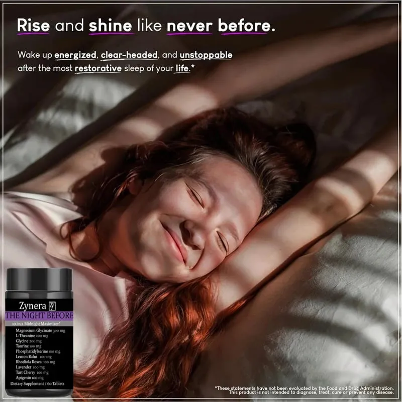 Magnesium Supplement Glycinate L-Theanine Glycine Taurine Maintain Calm Nerve Sleep Quality Anxiety Stress Mood Health Dietary — image 3