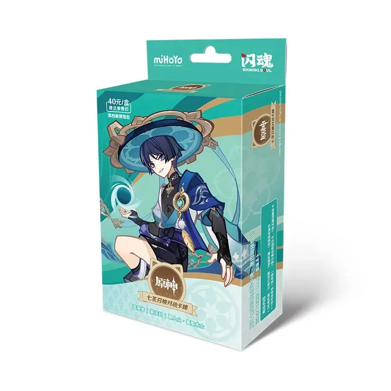Original Genshin Impact Card Genius Invokation TCG Battle Card Hu Tao Raiden Shogun Anime Character Collection Card Kid Toy Gift — image 9