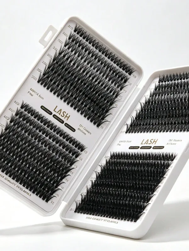 640Pcs DIY Lash Clusters Book Mixed Length 30D 80D D Curl 10-16mm Individual Lashes Home Eye Makeup Tool — image 4