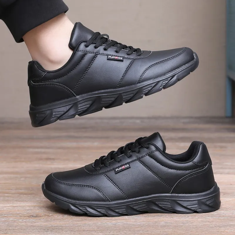 Men Shoes Soft Moccasin Shoes Comfortable Casual Shoes for Men Solid Black White Walking Men Sneakers Footwear Plus Size 39-46 — image 3