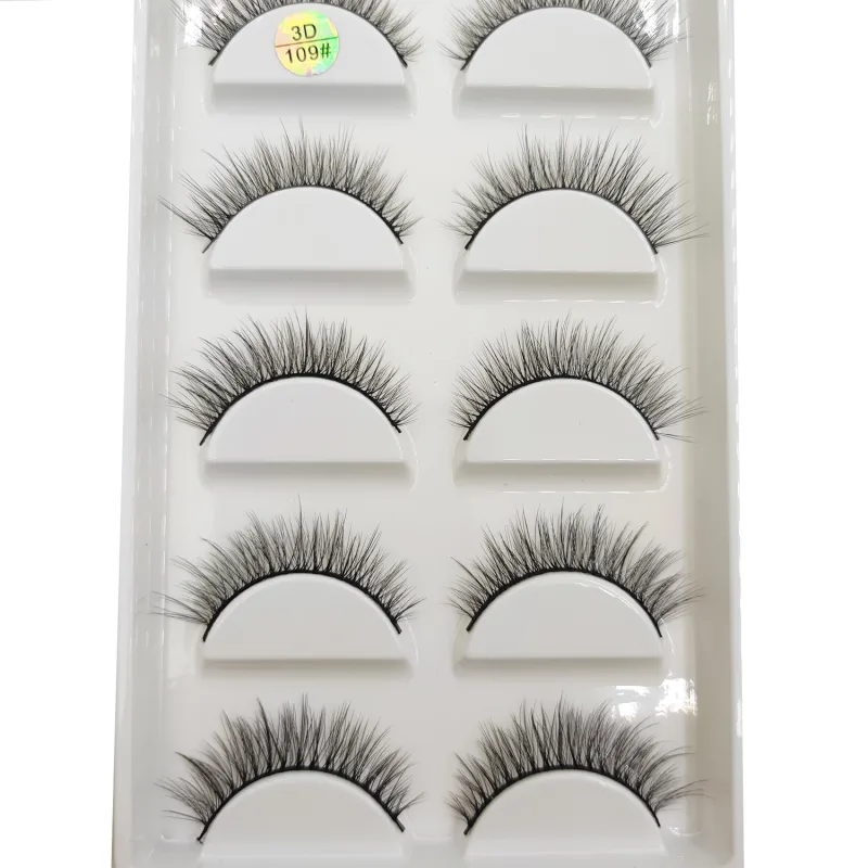 15 Style 5 Pairs 3D Eyelashes Natural False Eye Lashes Thick Faux Mink Lashes Soft Fake Eyelash Wispy Makeup Cilios — image 11