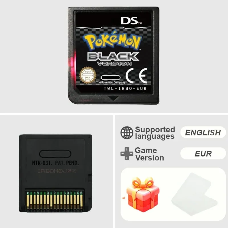 Pokemon Series DS-Spielkassette Diamond Platinum Pearl HeartGold SoulSilver Black White Mehrsprachig für NDS/2DS — image 27