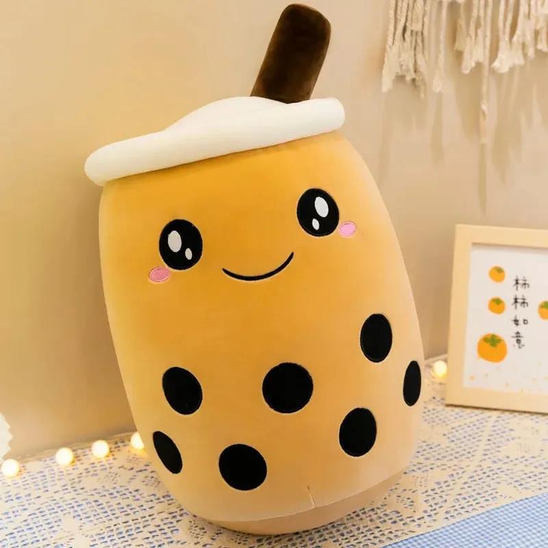 24cm Cute Milk Tea Cup Plush Toys Soft Stuffed Kawaii Boba Tea Plushie Toy For Kids Christmas Toys Birthday Gifts