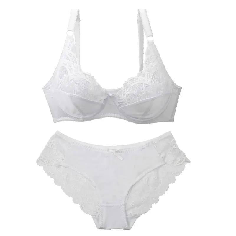 2026 New Sexy BCDE Bras Set Push Up Underwear For Women Lace Bow Red White Purple Green Black Beige Plus Size Lingerie — image 6
