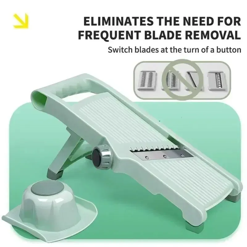 Multi-function na Vegetable Slicer Household Fruit And Vegetable Cutter Manual Adjustable Knob Lemon Potato Grater Mga Gadget sa Kusina — image 8