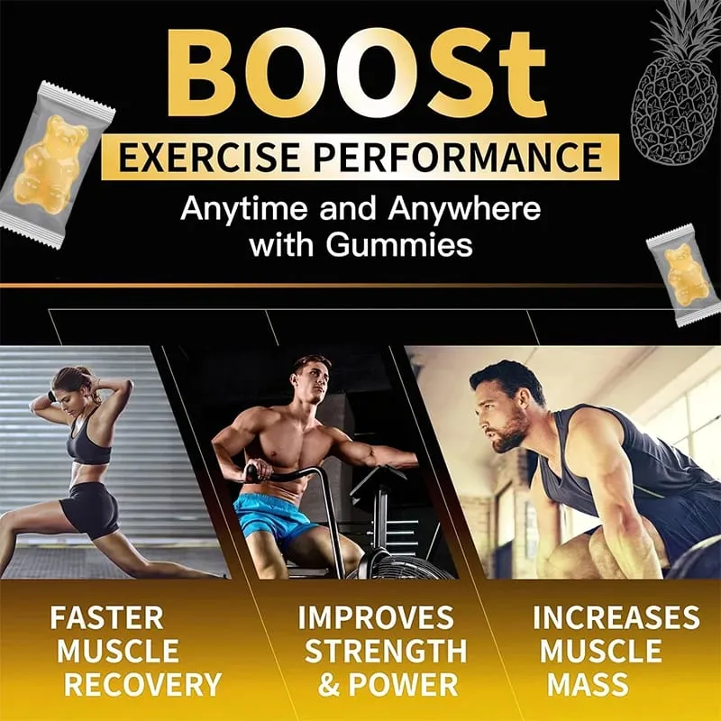 Kexinsh Creatine Gummies Creatine Monohydrate 5000mg Energy Booster Enhance Strength Energy Endurance Improve Endurance