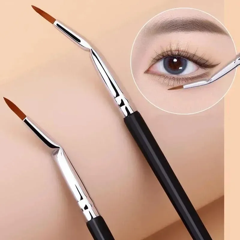Bent Liner Makeup Brushes Angled Eyeliner Brush Fine Eyeliner Brushes Eye Contour Makeup Tool Eyeshadow Eye Brow Brushes Tool — image 2