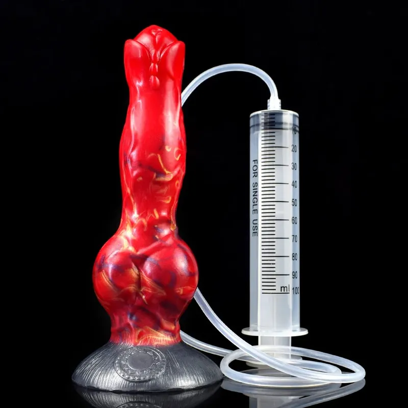Ejaculation Anal Plug สุนัข Knot Dildo ที่มี Strong Sucker กระตุ้นช่องคลอด Squirting อวัยวะเพศชายเร้าอารมณ์ผู้ใหญ่ของเล่น 18 + — image 10