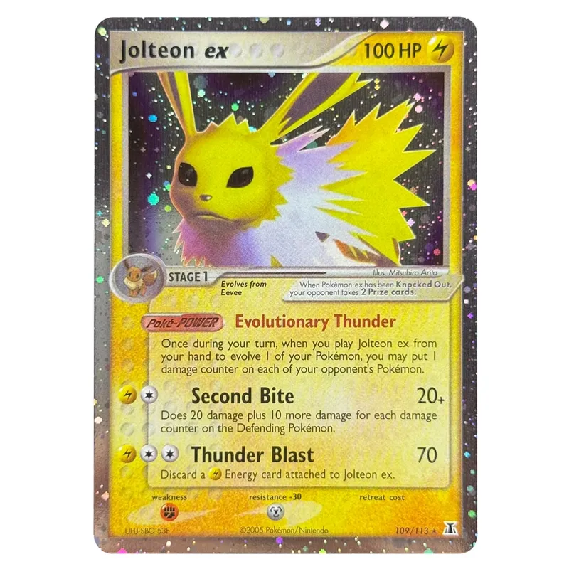 Proxy karty Holografický Emerald Cacturne Rayquaza Skryté legendy Kyogre Crystal Guardians Alakazam Star Flareon Metagross — image 19