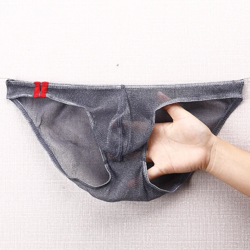 Herren-Unterwäsche-Slips, ultradünn, atmungsaktives Mesh-Höschen mit niedrigem Bund — image 23